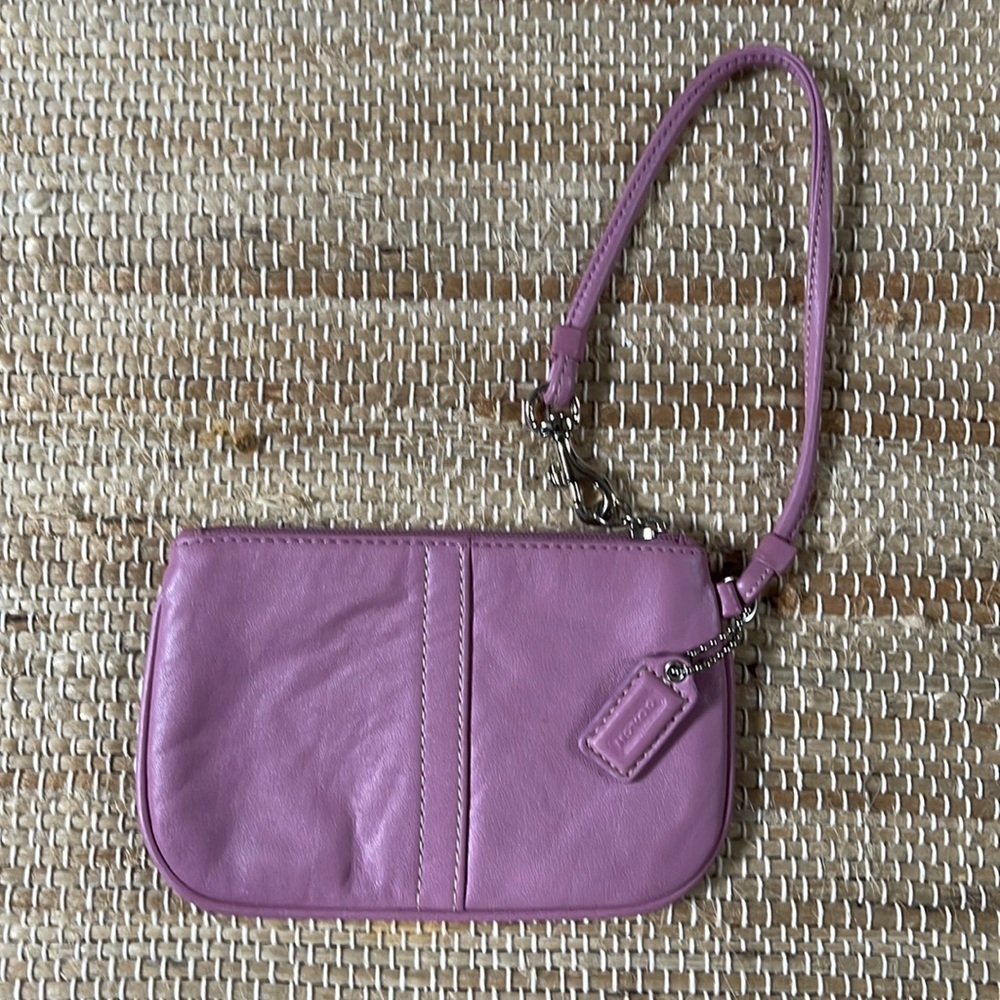 Coach wristlet coin purse.